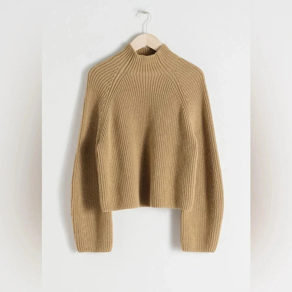 & other stories wool blend mock neck sweater size XS - Picture 4 of 15
